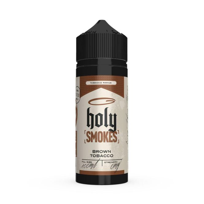 Hovedbilde Holy Smokes - Brown Tobacco, Ejuice 100/120ml