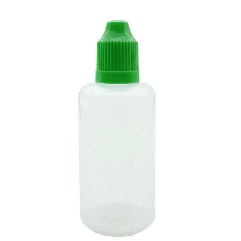 30ml PE myk plastflaske (grønn kork) 