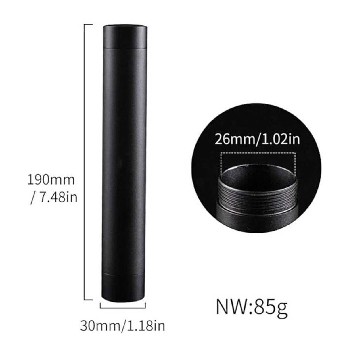 Sigaretui i sort metall